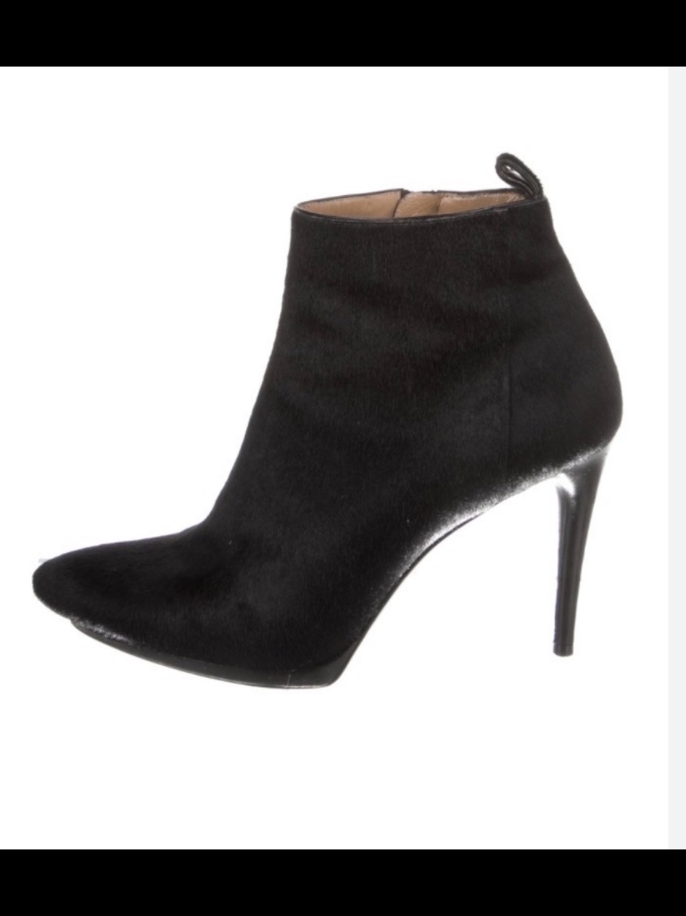 Balenciaga Black Calf Hair Ankle